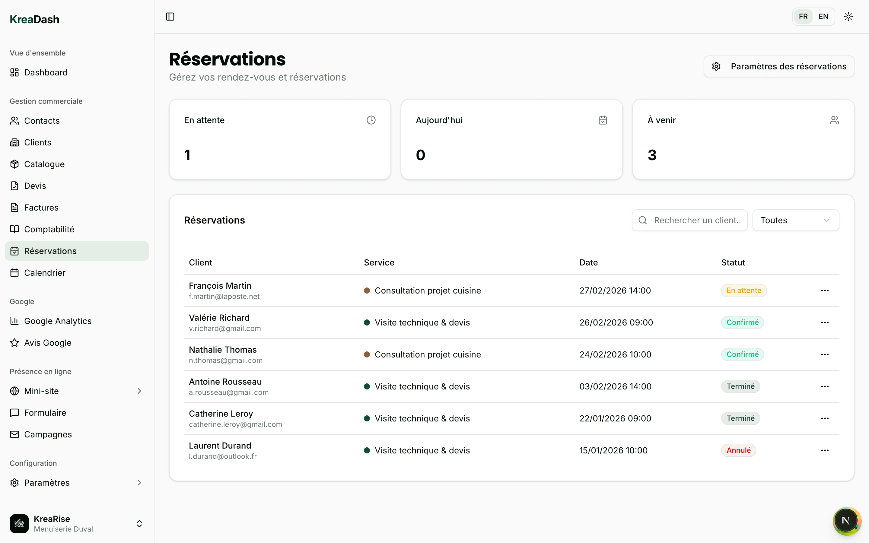Vos clients réservent 24h/24